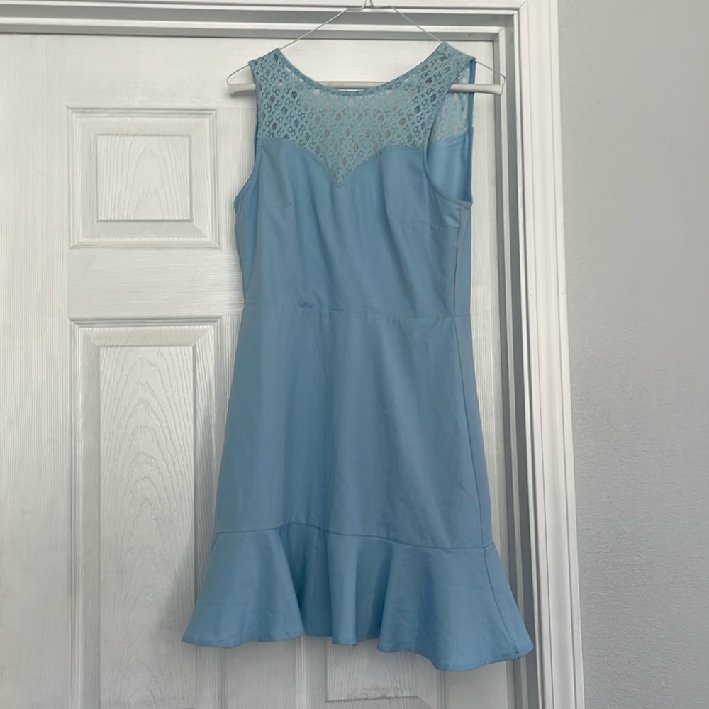 Baby Blue Mini Dress